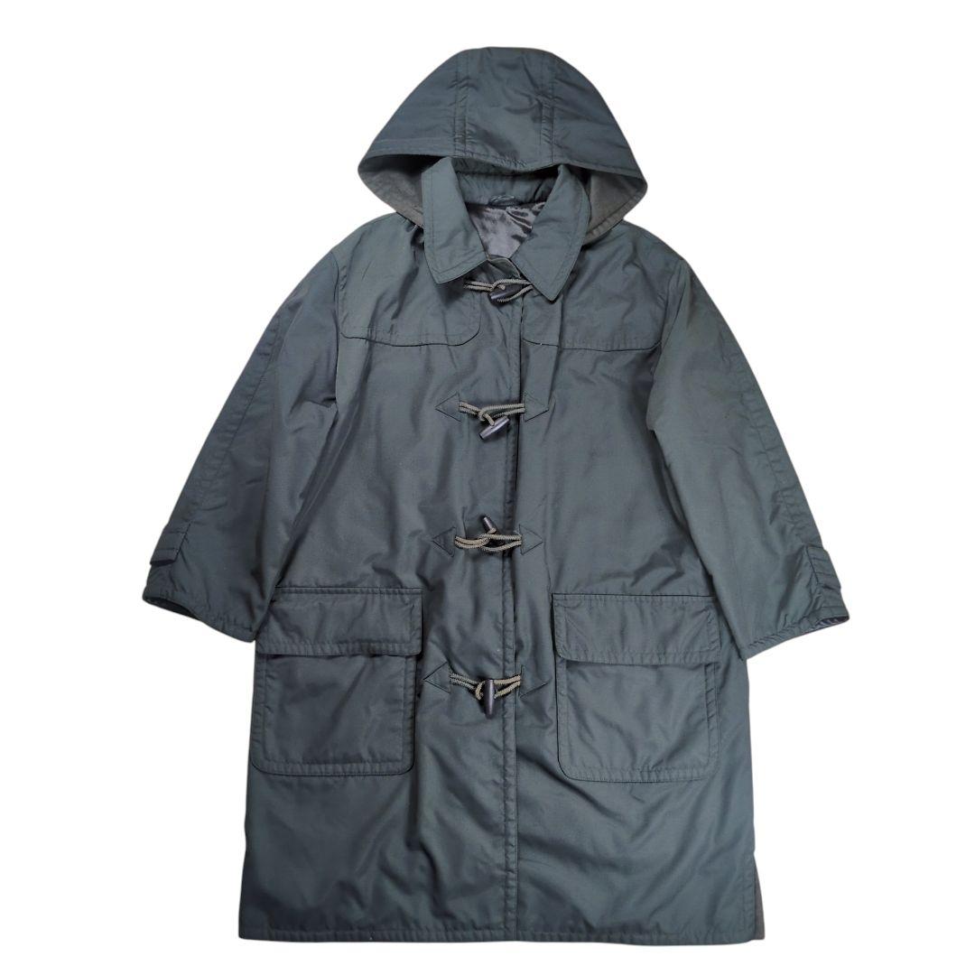 【美品】HERMES 裏地カシミヤ 中綿 フーデッド ダッフルコート