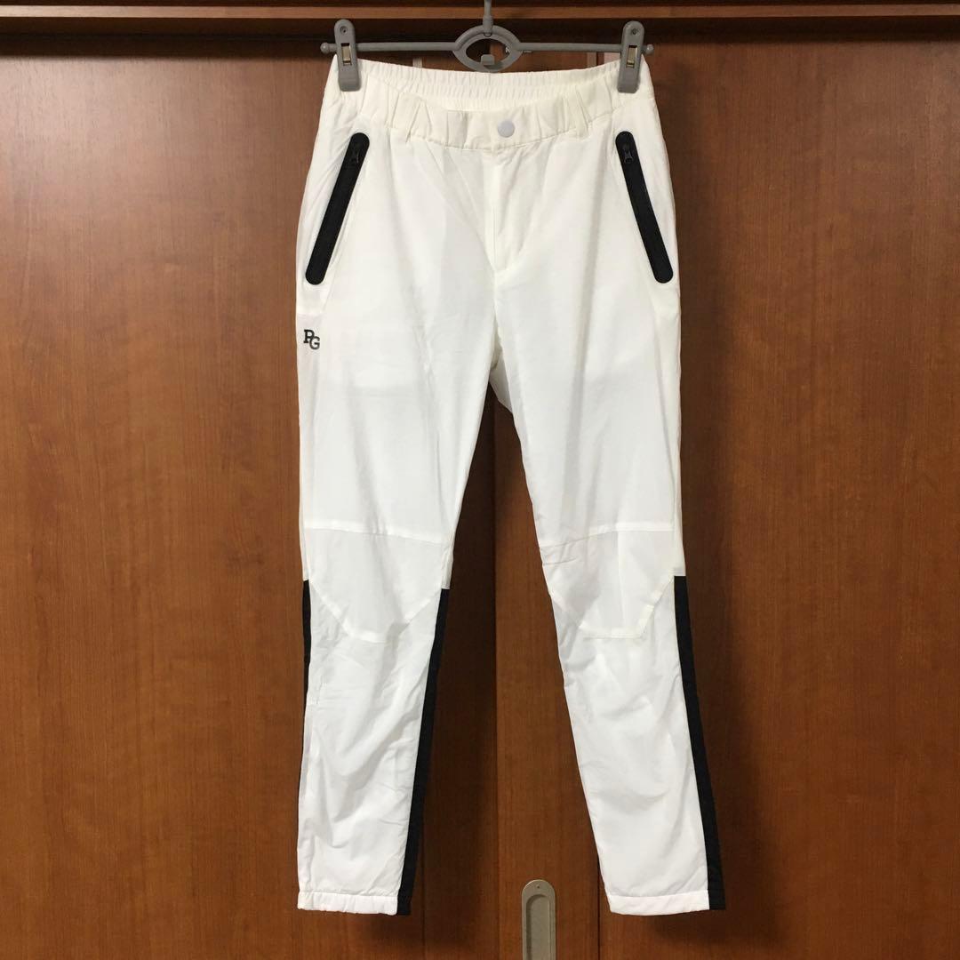 美品　パーリーゲイツ　ストレッチパンツ　０　防寒　白黒　pearly gates