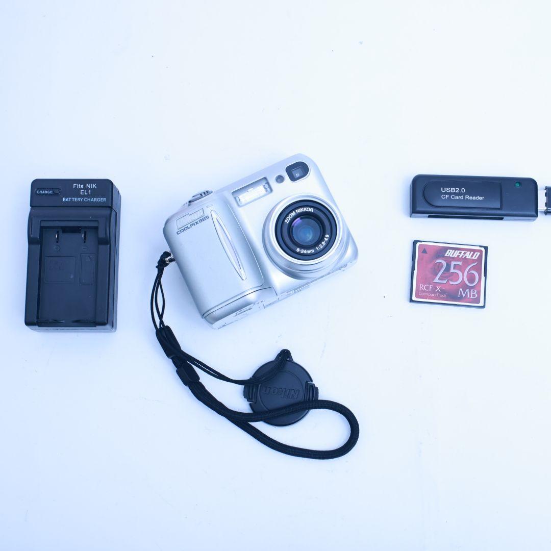 スマホ転送可 Nikon COOLPIX885 CFカード他付き