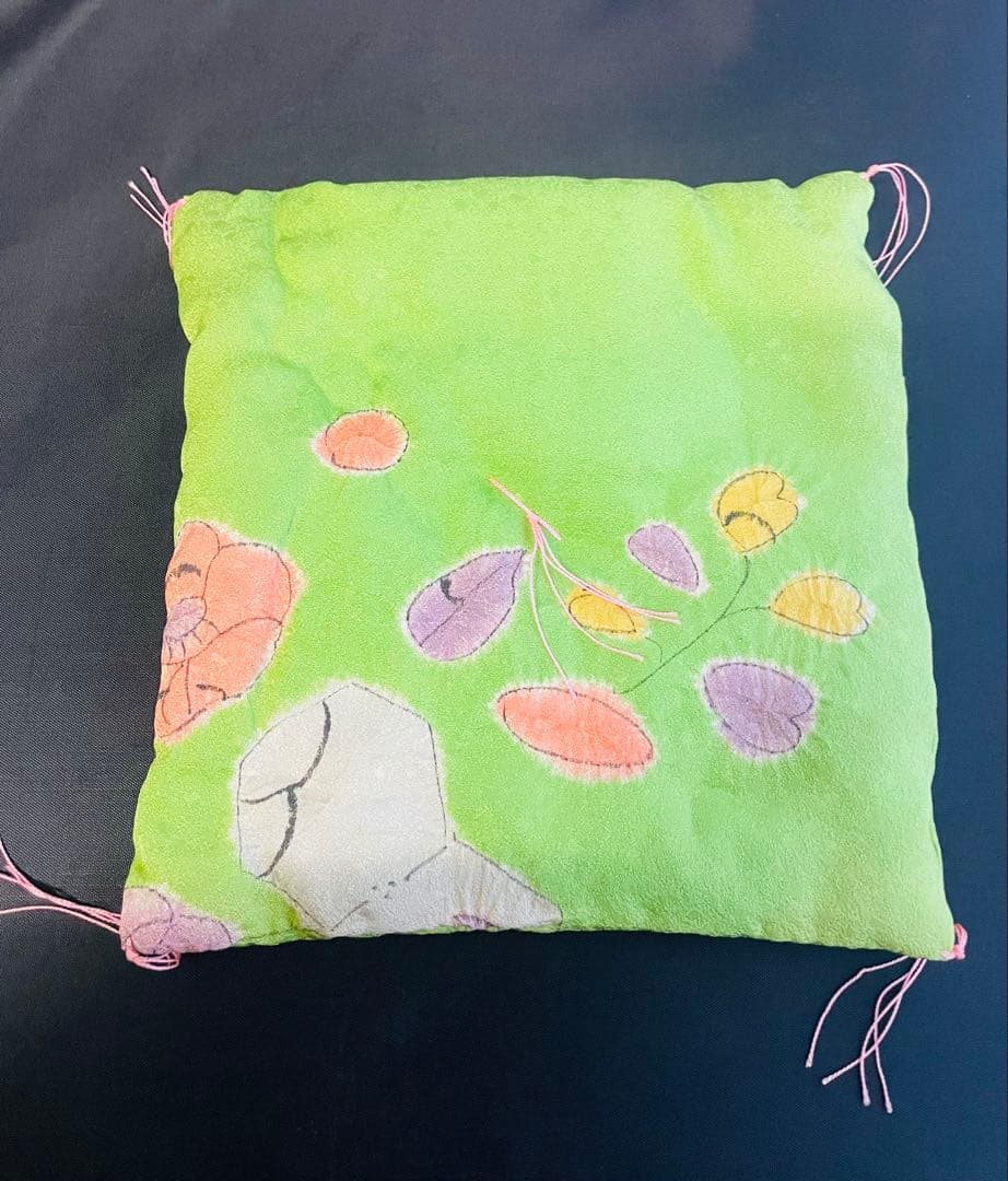 雛祭り用 ハンドメイド傘型さげもん吊るし飾り台座布団付