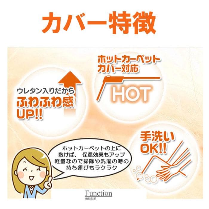 【当店最安値】MORITA 電気カーペット2畳 ホットカバー付 グロウ ブラウン