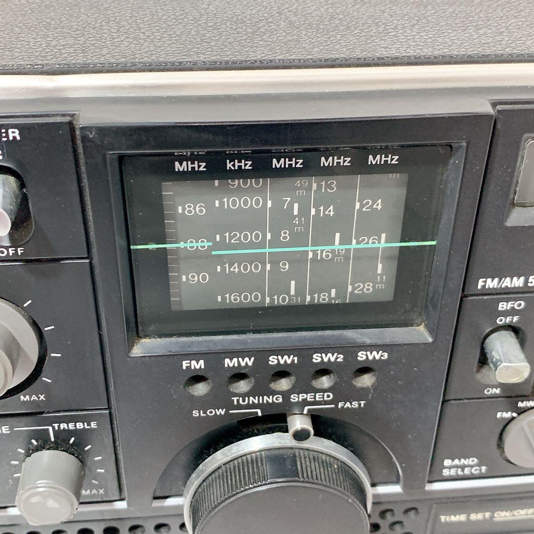 ジャンク ICF-5800 SONY スカイスキャナー アダプター付 音出しOK