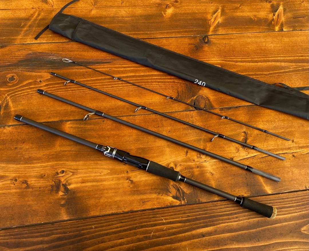 エギングセット　4ピース　パックロッド　エギングロッド　8ft 釣り竿セット