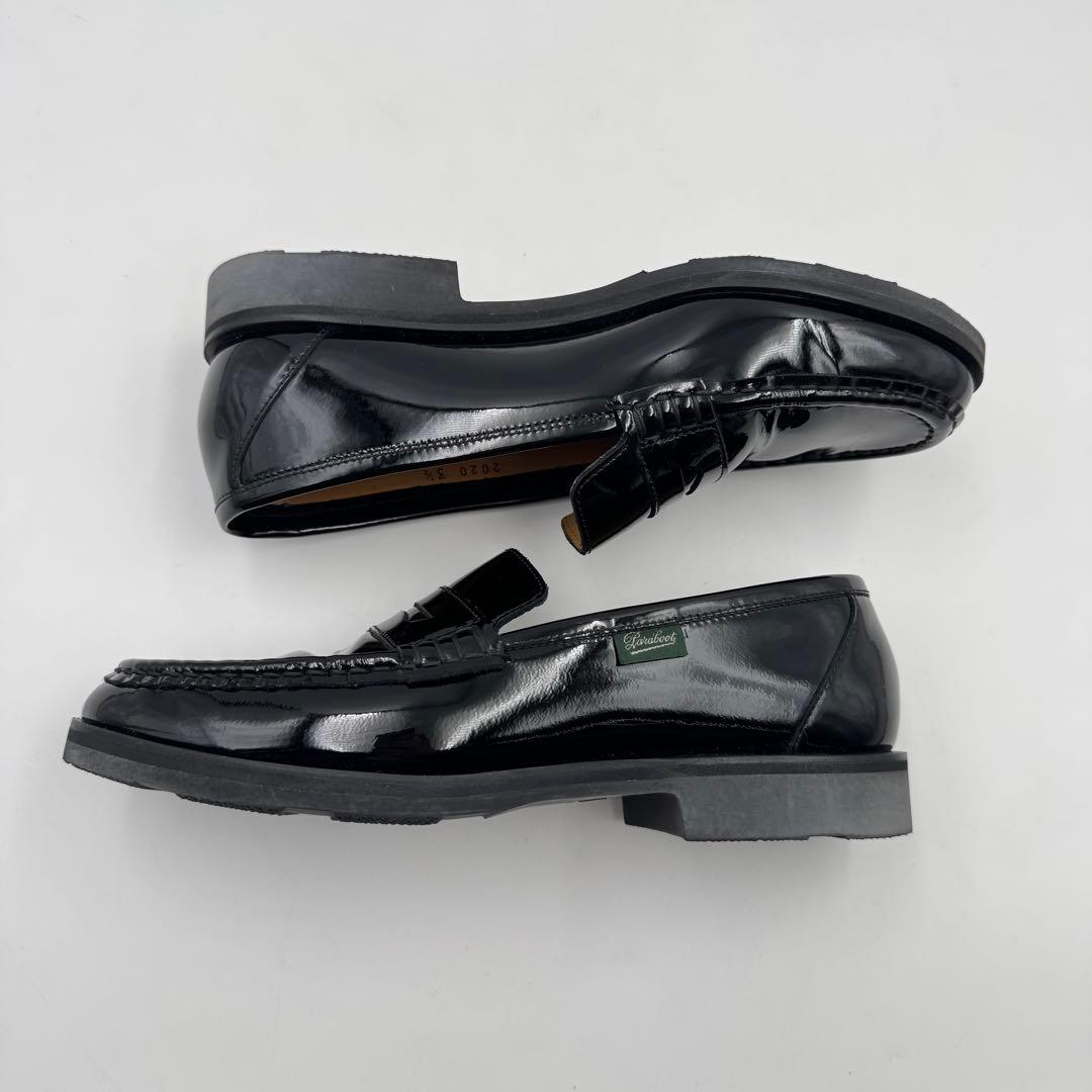 美品✨Paraboot ローファー　ブラック　エナメル　23cm
