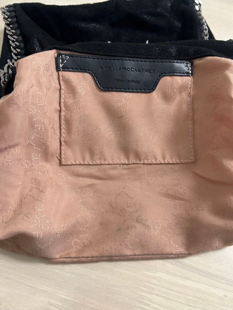 STELLA McCARTNEY ブラック　ファラベラミニ　トートバッグ