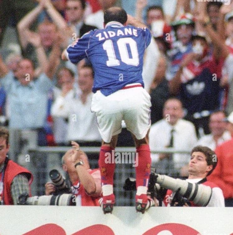 97-98　フランス代表　ジダン　アディダスオフィシャル　当時物ユニフォーム