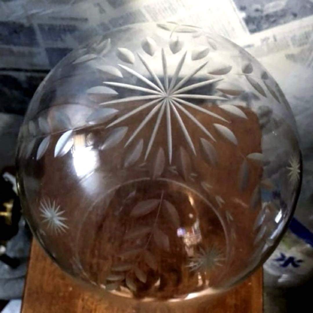 アンティーク ドイツ製CRESCENT ガラスドームゼンマイ振り子大理石置時計