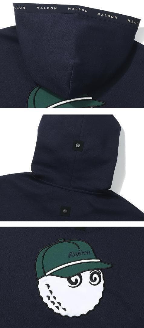 ネイビー色M マルボンゴルフ パーカー メンズウェア パーカー 長袖 トップス