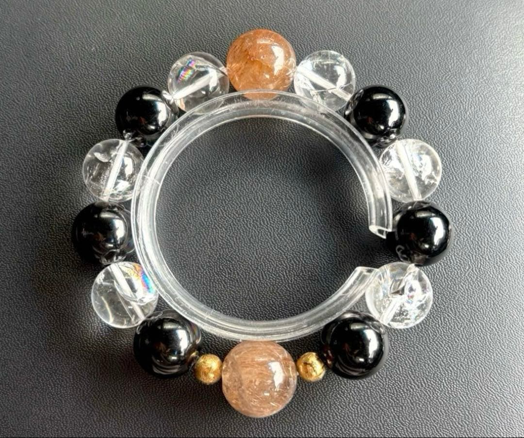 ちょこみんと　究極品質　オリジナルデザインの神大珠ブレス〜天照守護神14〜