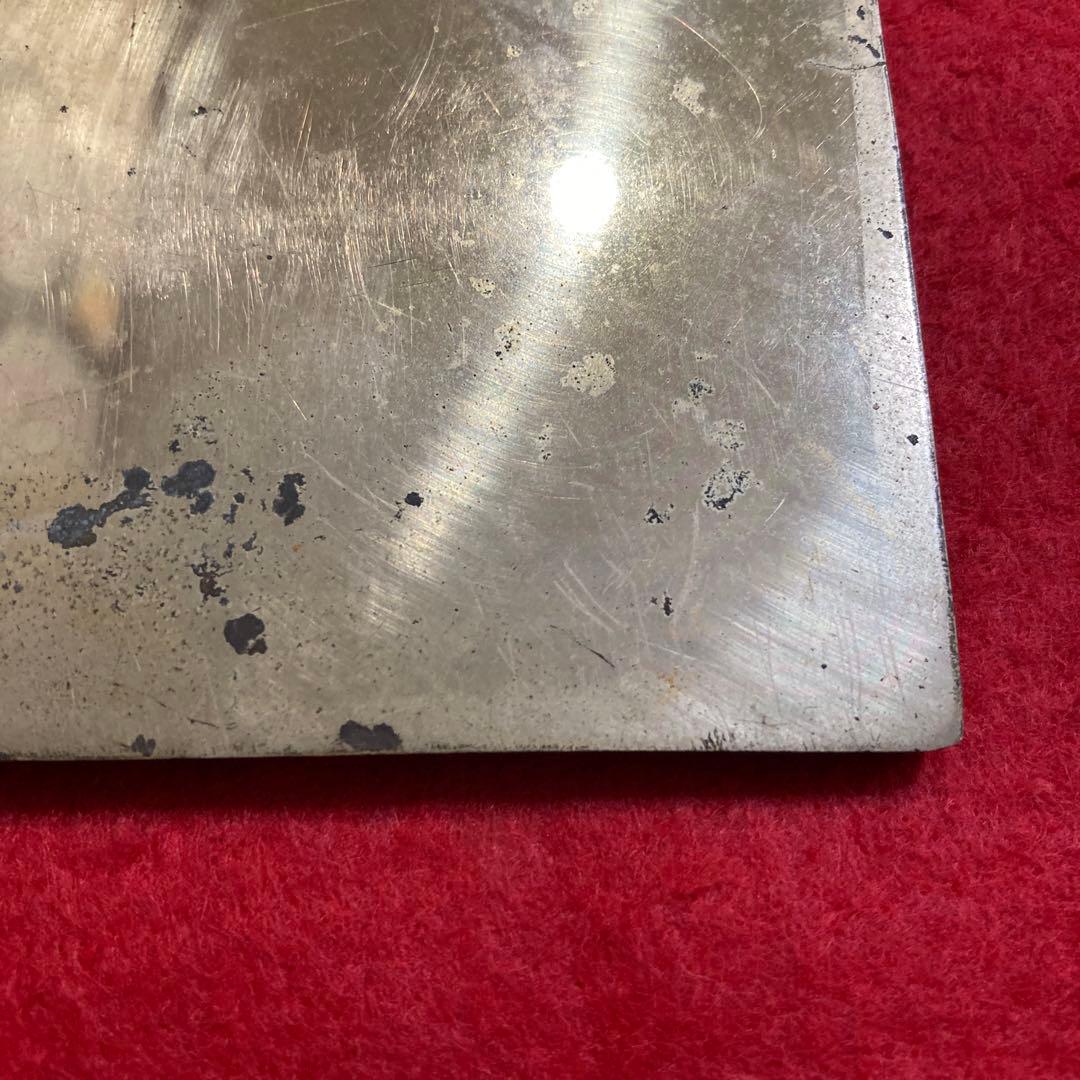 レトロアンティーク　中国古銅方鏡　　　　　　　　　　　　　　　　　　怪獣葡萄方鏡