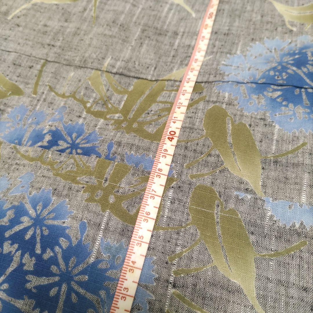 竺仙　浴衣　紬ゆかた　綿紬