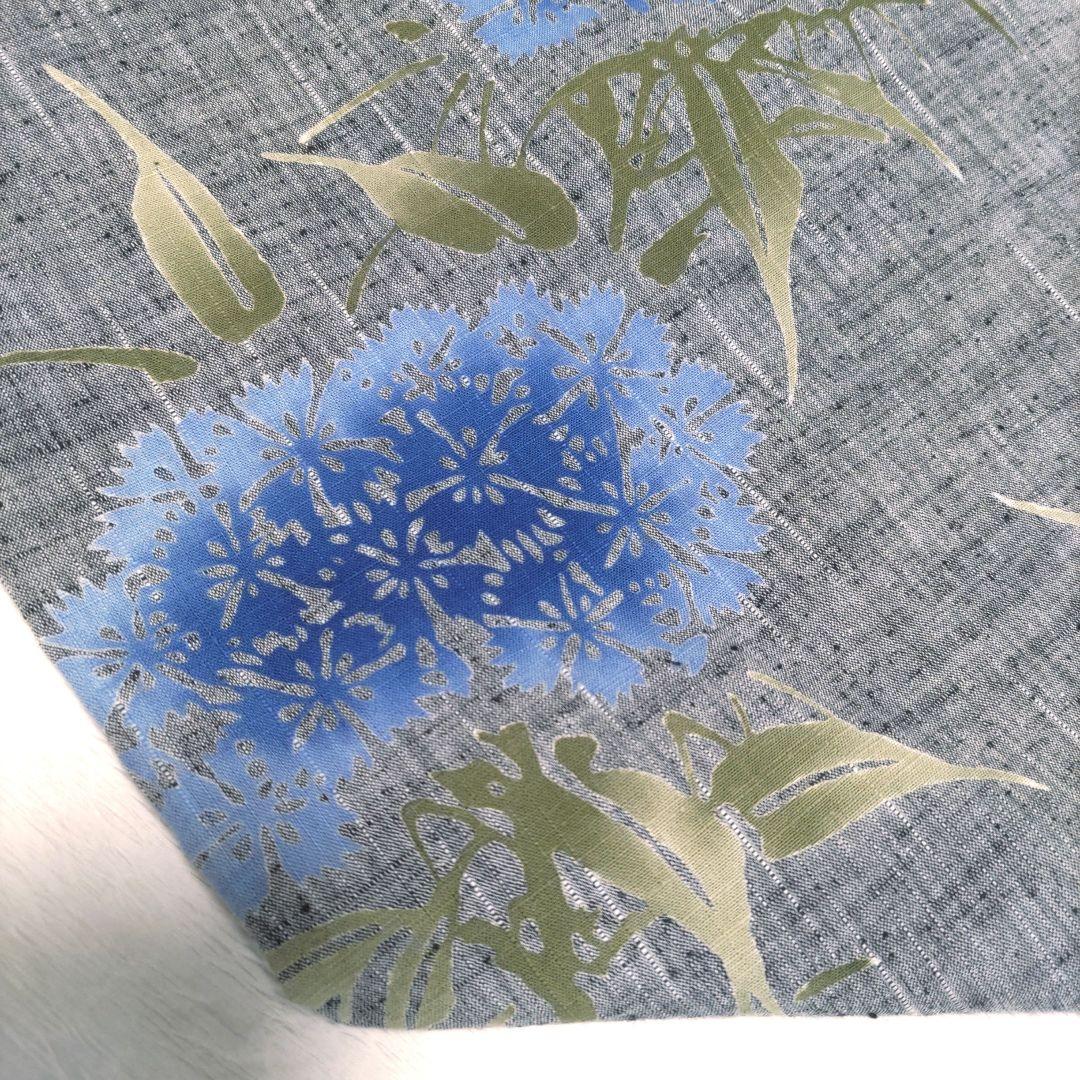 竺仙　浴衣　紬ゆかた　綿紬