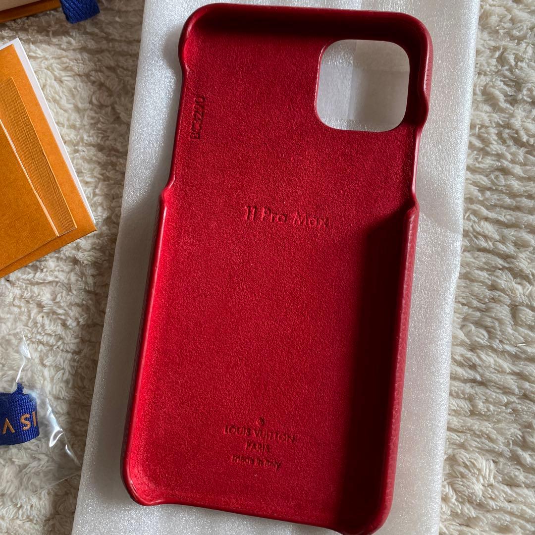 ルイヴィトン　バンパー　赤　iPhone 11Pro Max