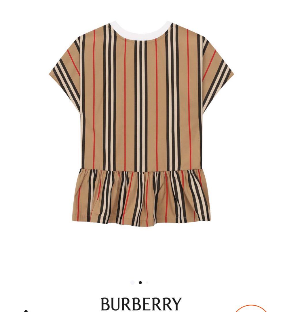 バーバリー　160 ストライプ　Tシャツ