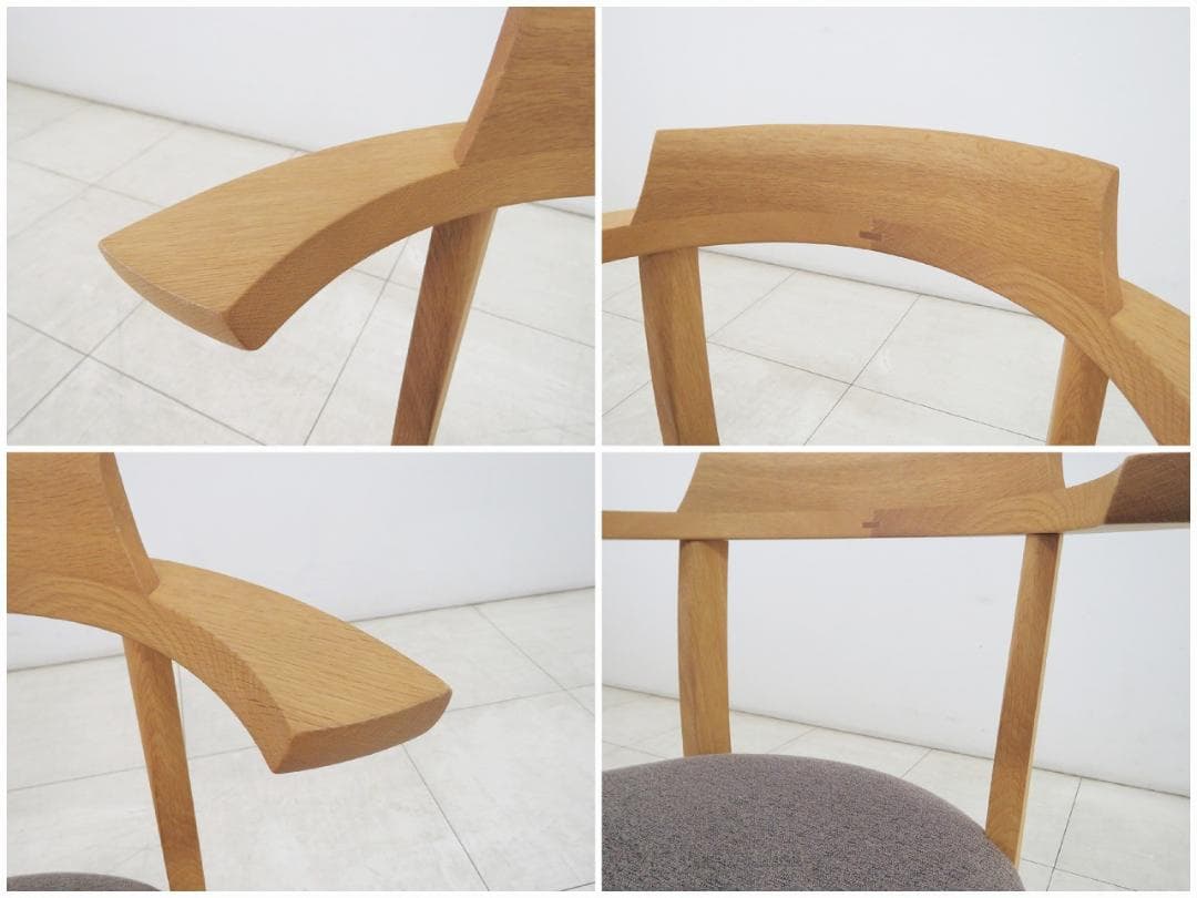 ★美品★柏木工 ソフィー ダイニングチェア オーク無垢 張座 IDC大塚家具 ①