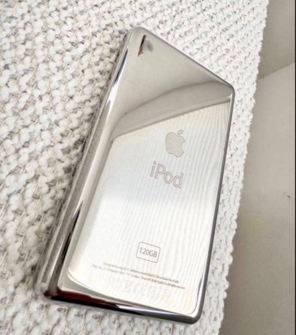 極美品 iPod classic 120GB MB565J/A 新品電池 パネル