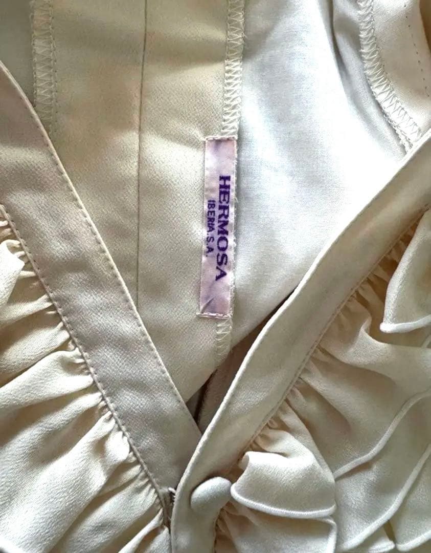 HERMOSA エルモサ フラメンコ ブラウス トップス L アイボリー