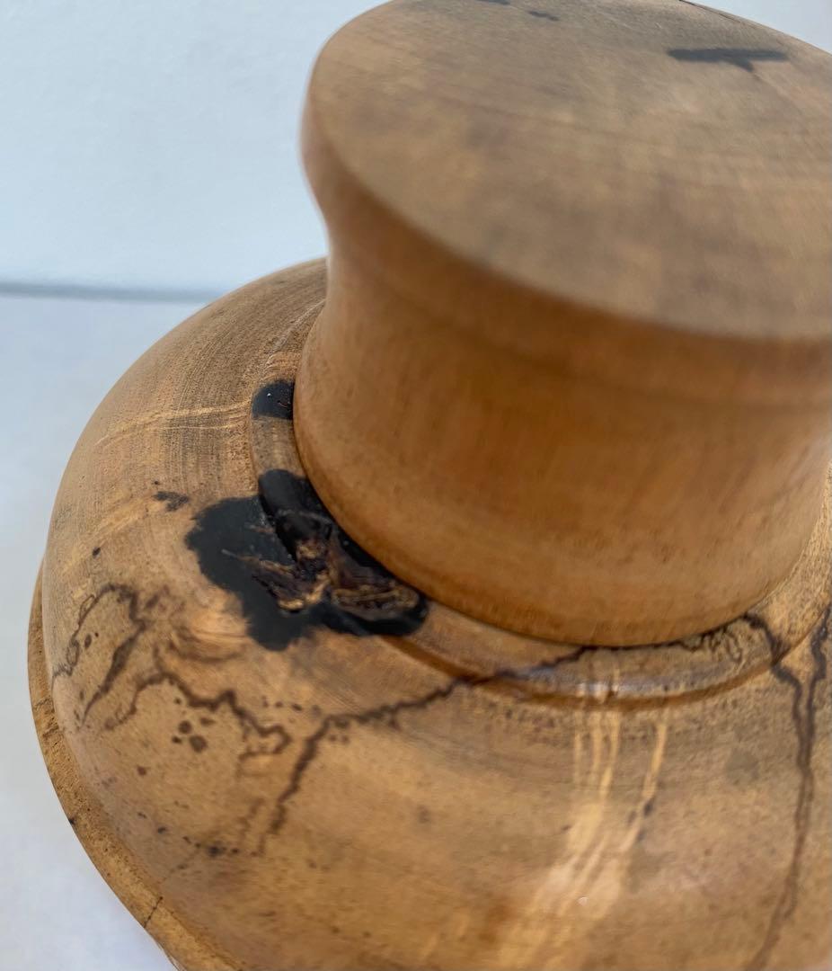 黒柿茶托 5客と茶入れのセット