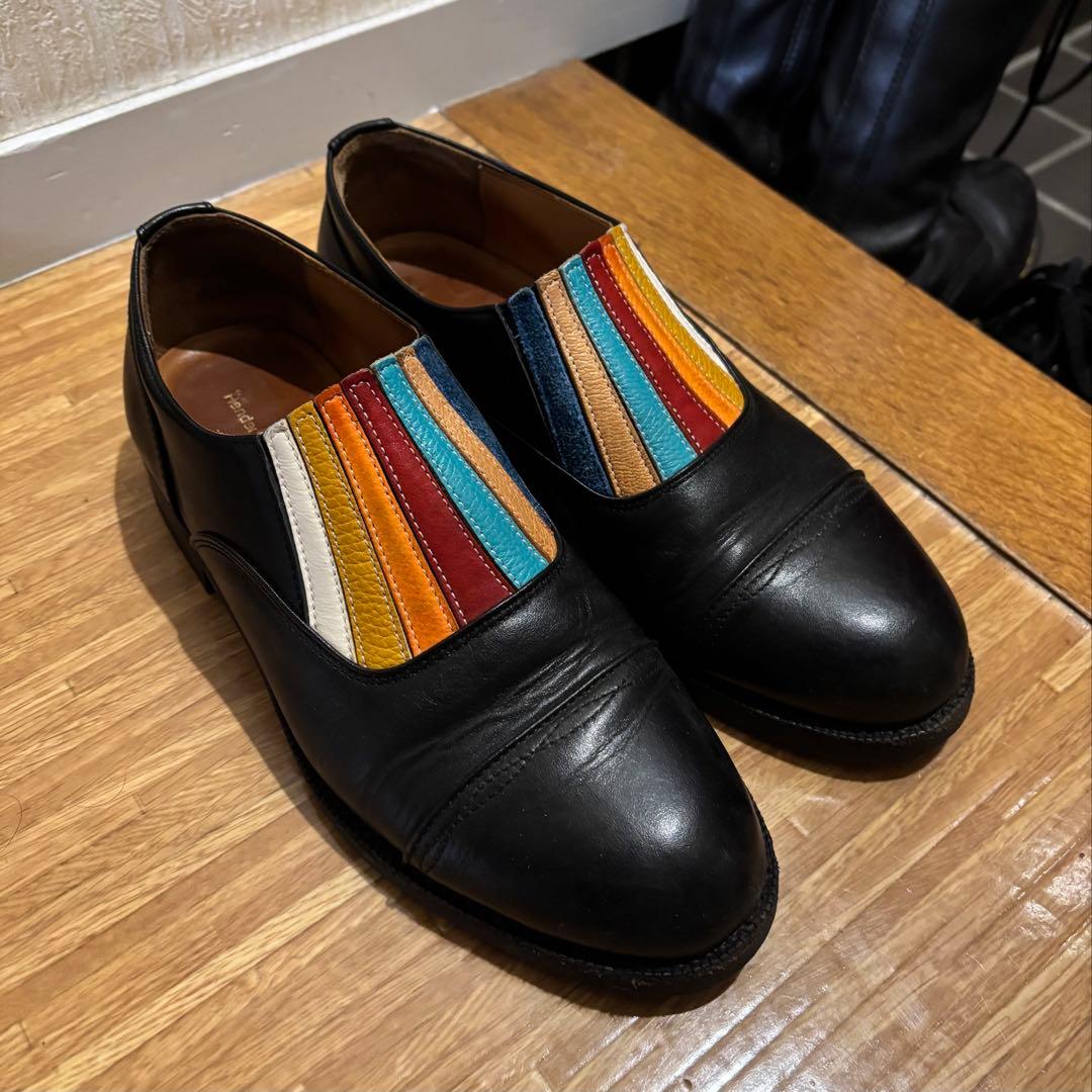 【美品】Hender Schemeエンダースキーマレインボーフロントゴアシューズ