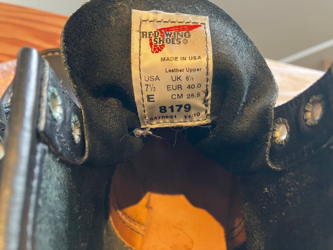 【美品】REDWING レッドウィング 8179 アイリッシュセッター 黒