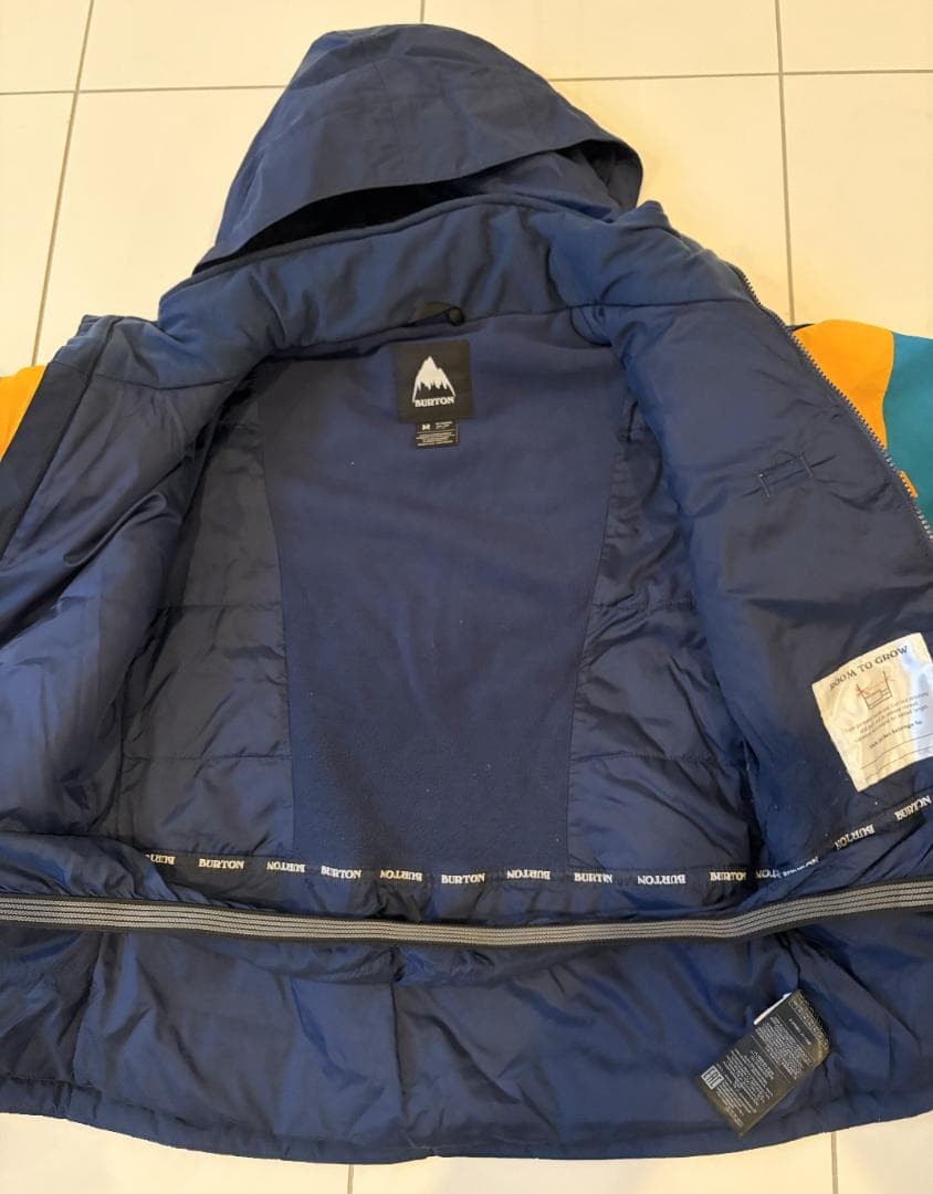 【中古】Burtonバートン スノーボードウェア キッズ Mサイズ スキーウェア