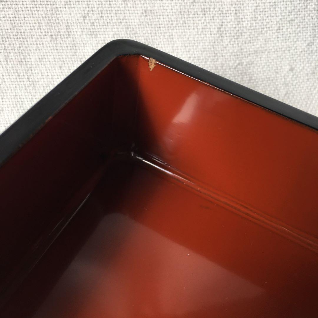 光原社　秀衡塗　重箱　お重　ニ段重　五彩塗　ヴィンテージ　未使用　レア