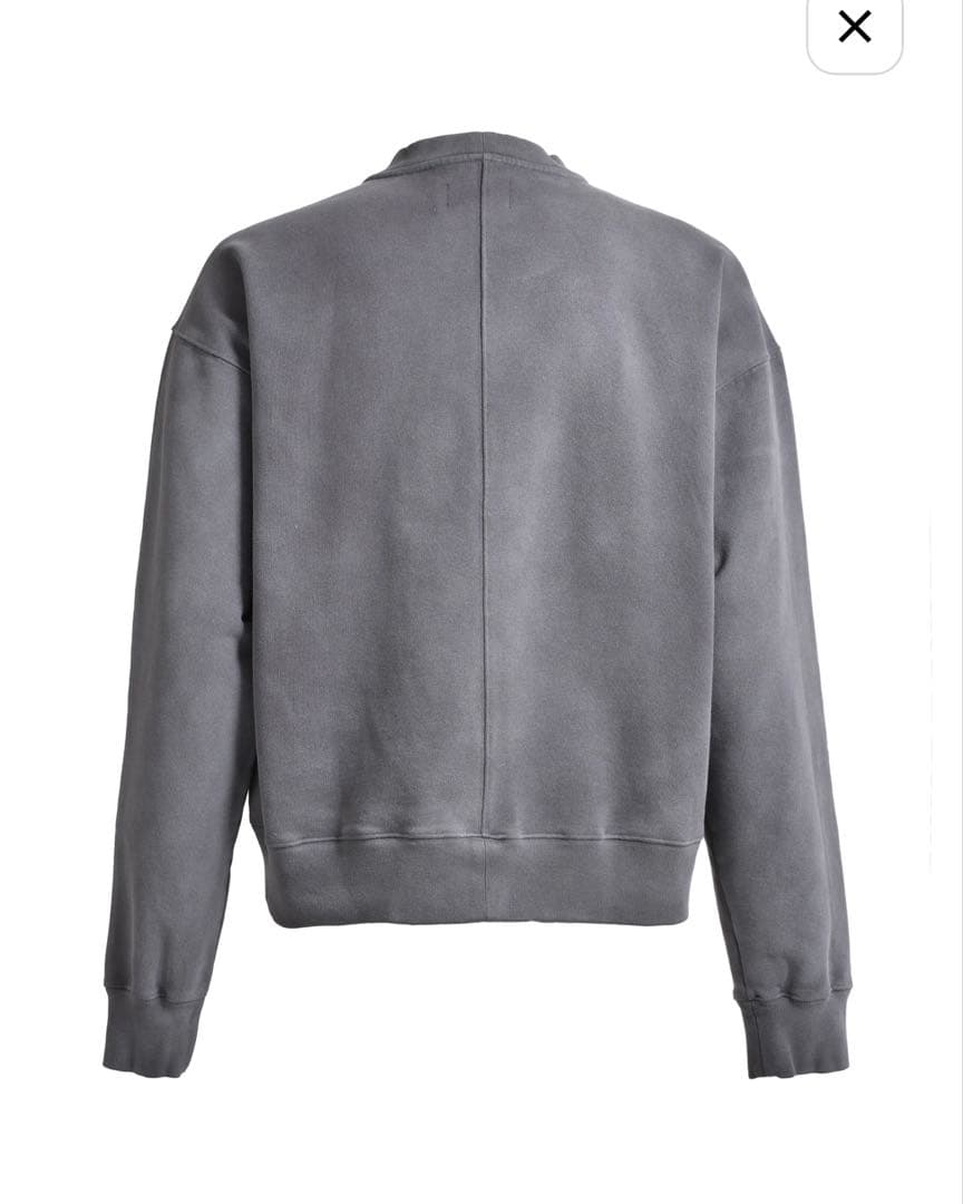 BREATH グレー クルーネックスウェット ヴィンテージ加工 BAD HOP