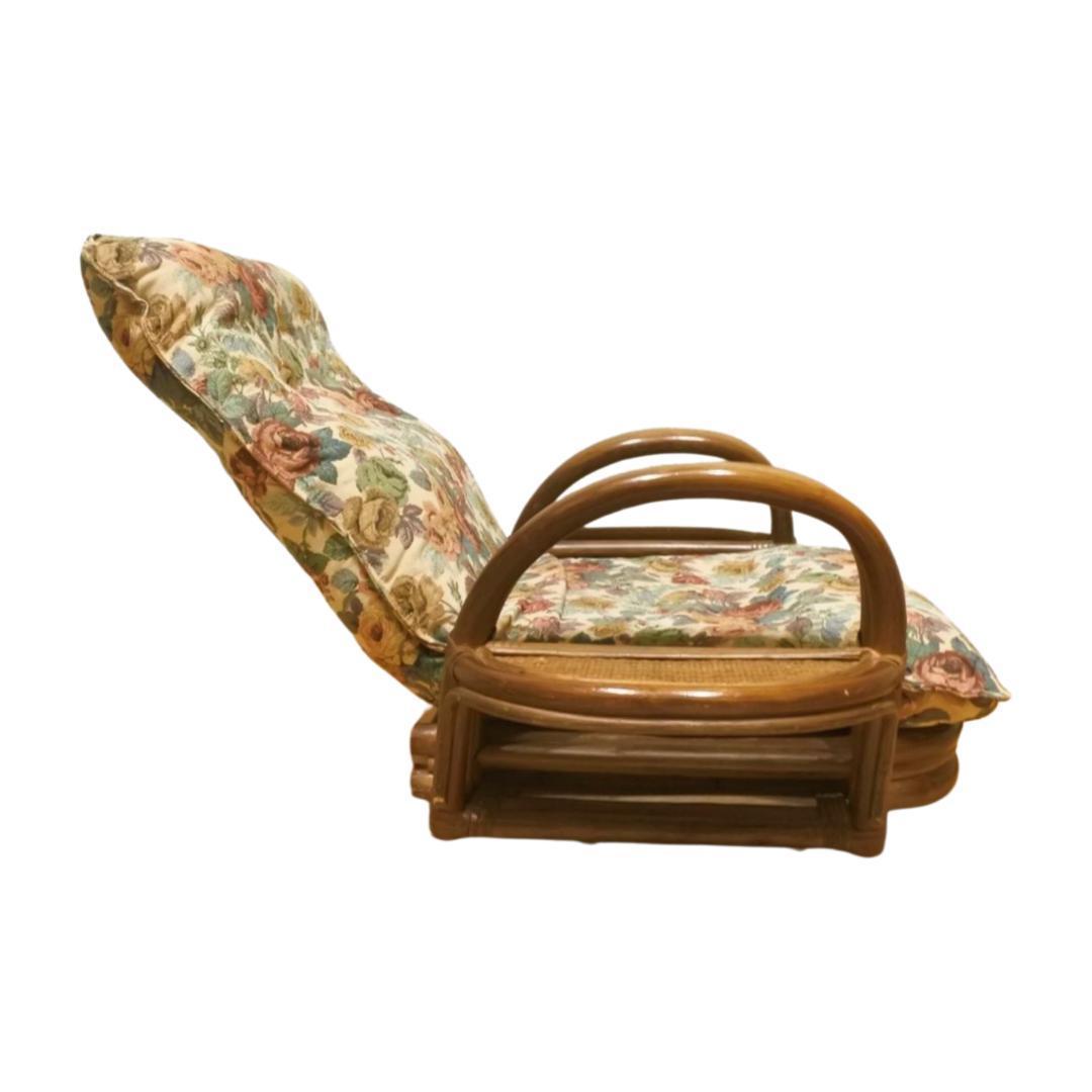 籐(ラタン) リクライニング回転座椅子【今枝商店】