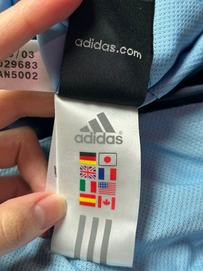 adidas レアル・マドリード　ハーフジップ　サッカーウェア　ネイビー　XO