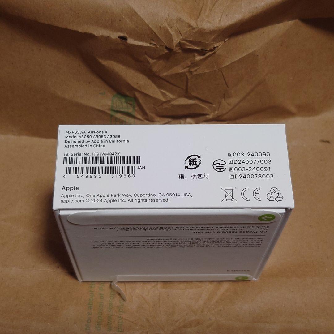 イヤホン airpods4