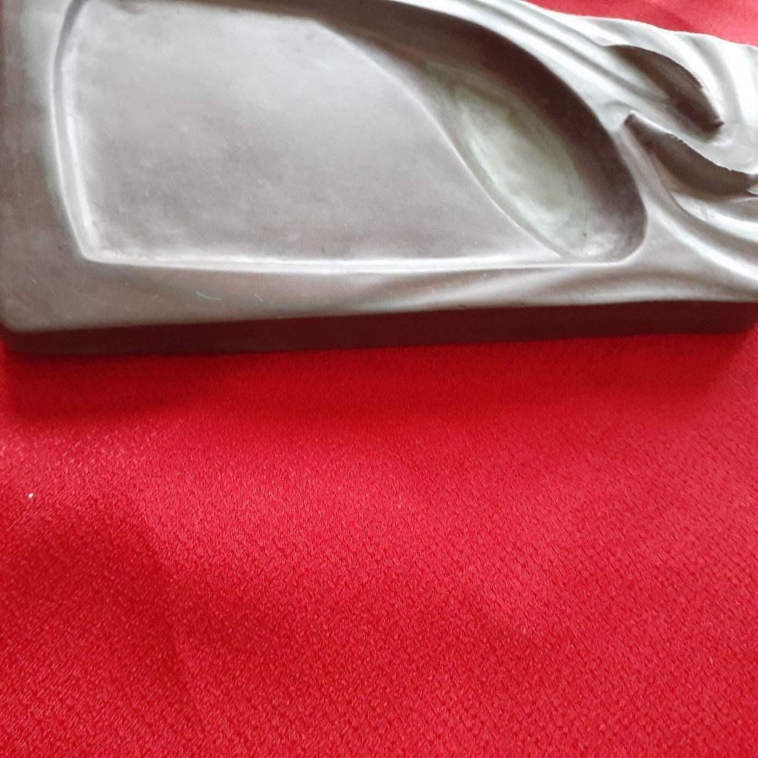 ❤️芸術の秋‼️韓国の硯　鯉の動きのあるやさしい彫刻が珍しいステキな硯