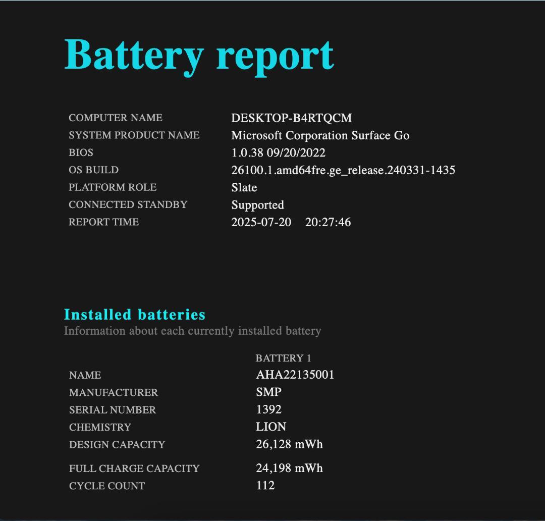 高速・高性能 Surface Go LTE 8GB・128GB NVMe SSD