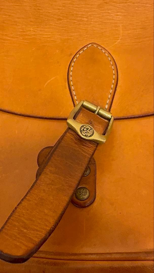 s*3様 天神ワークス　レザーショルダーバッグ タン