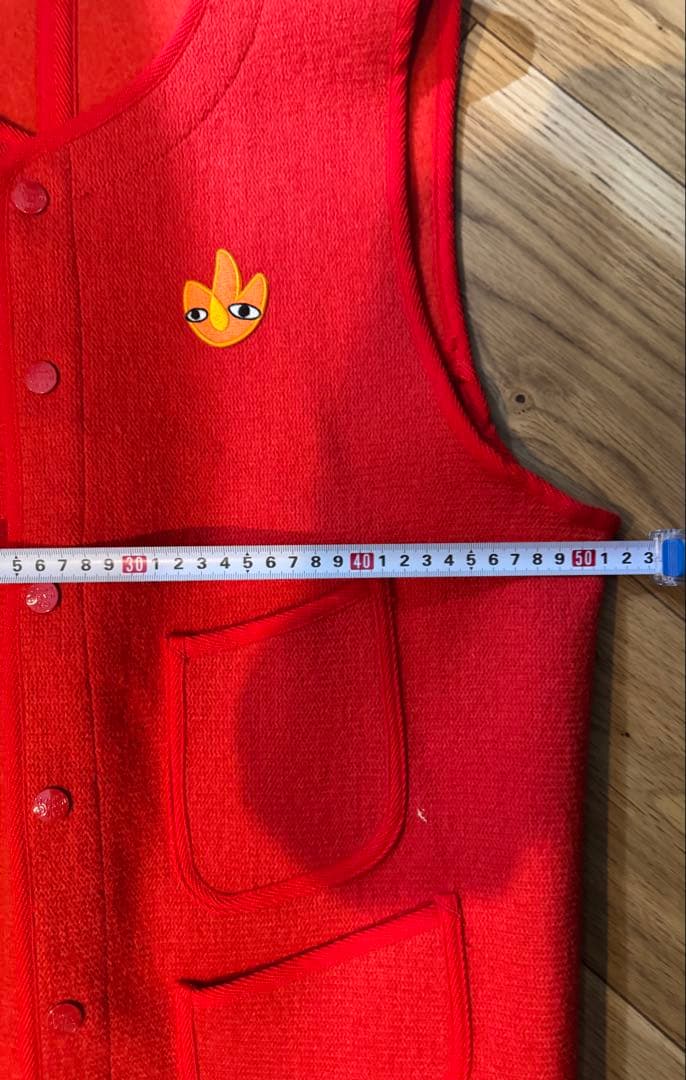 新品　YAMANE BROWN'S BEACH JACKET 赤ベスト