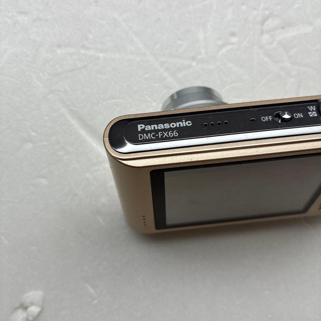 【美品】Panasonic LUMIX デジカメDMC-FX66 ゴールド