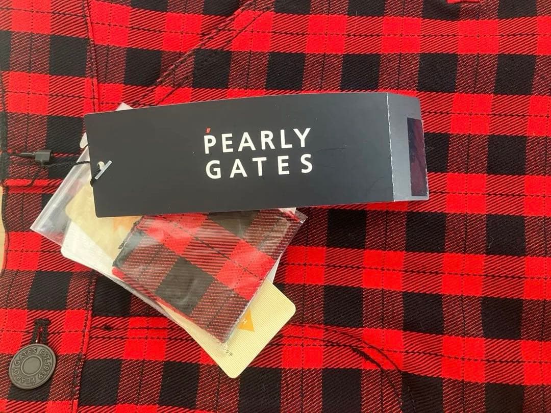 PEARLY GATES チェック柄ゴルフスカート