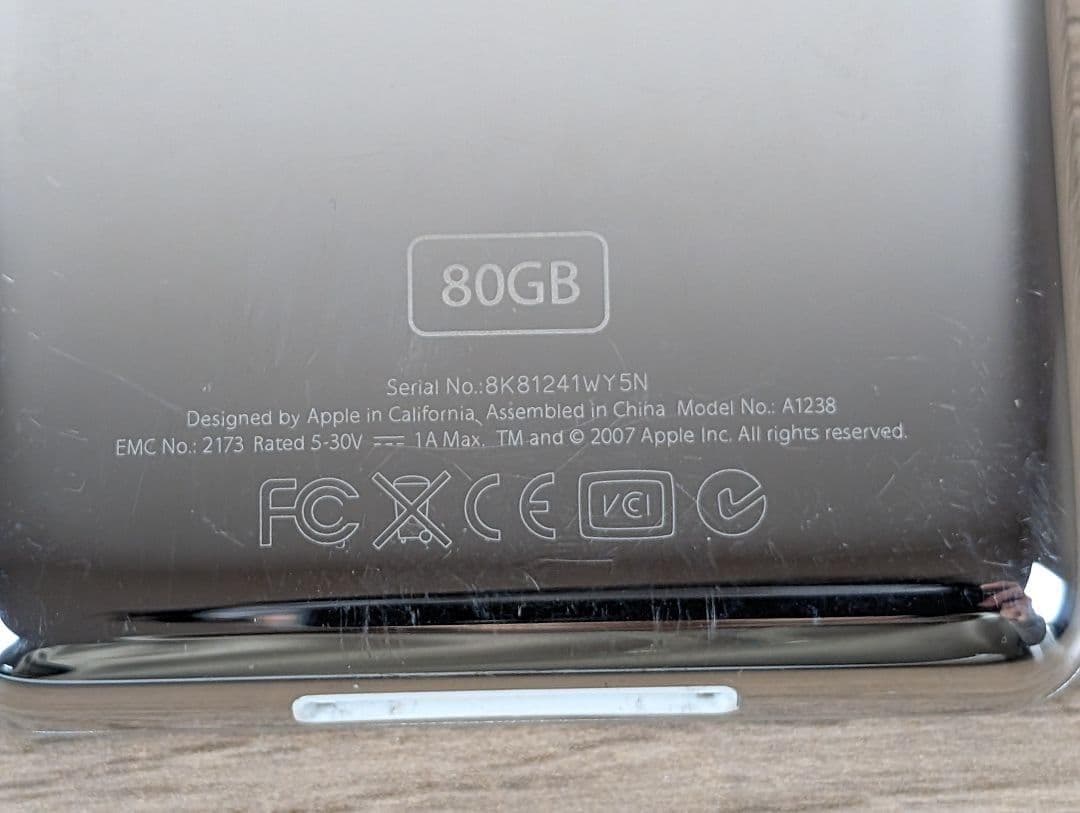 【動作良好品】Apple iPod classic 80GB MB029J/A