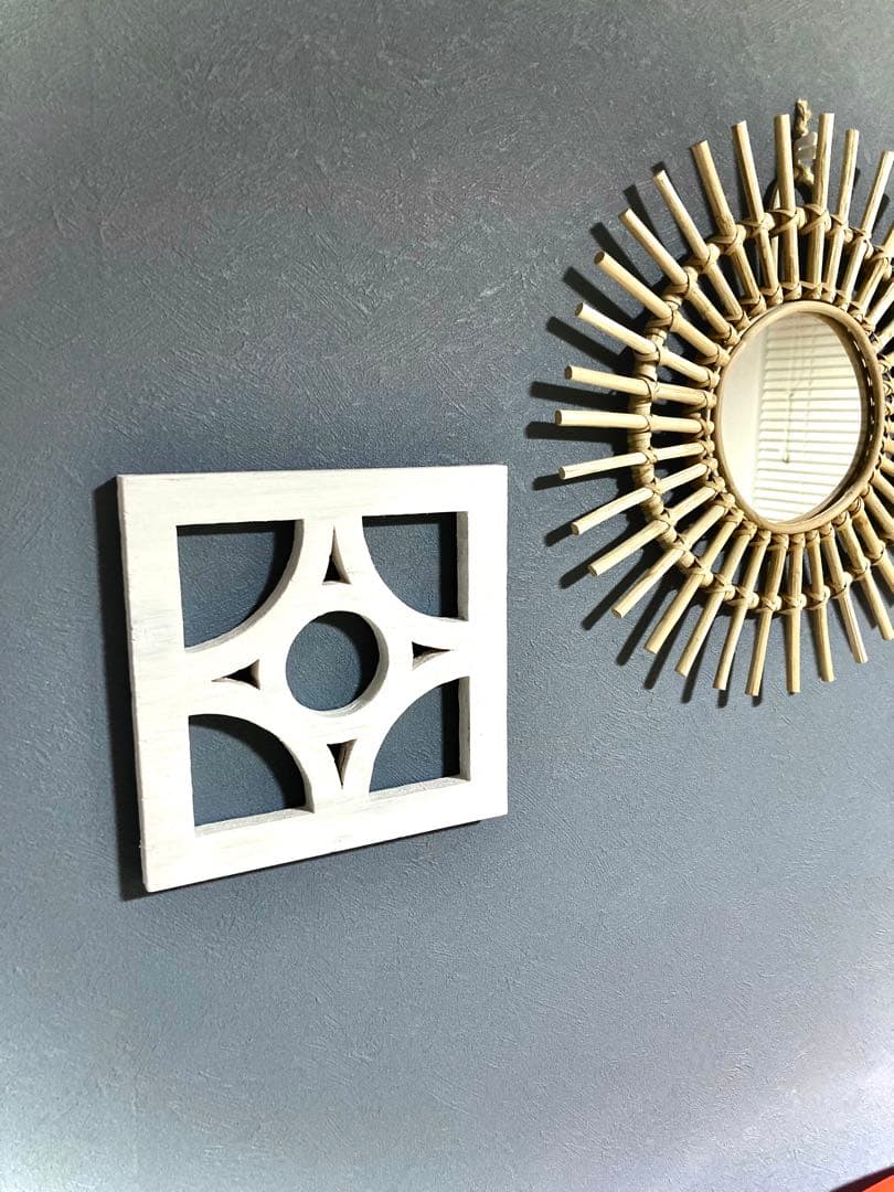 しー　木製　花ブロック　沖縄ブロック　透かしブロック　リゾートインテリア