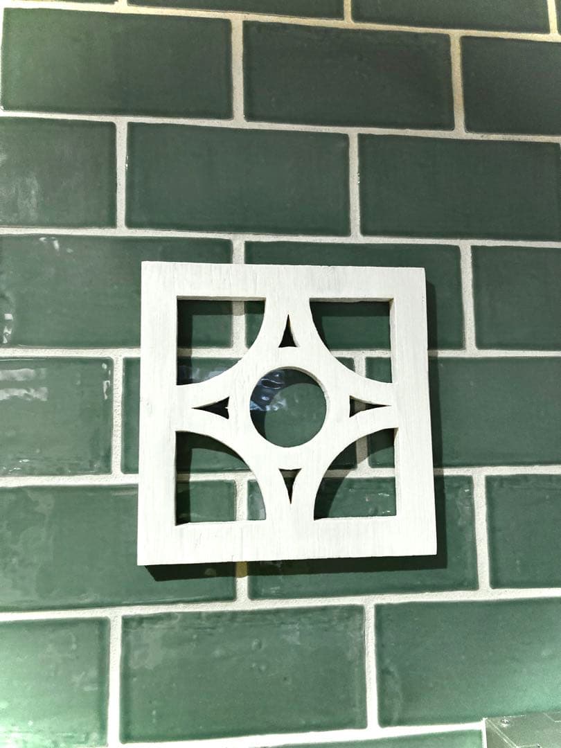 しー　木製　花ブロック　沖縄ブロック　透かしブロック　リゾートインテリア