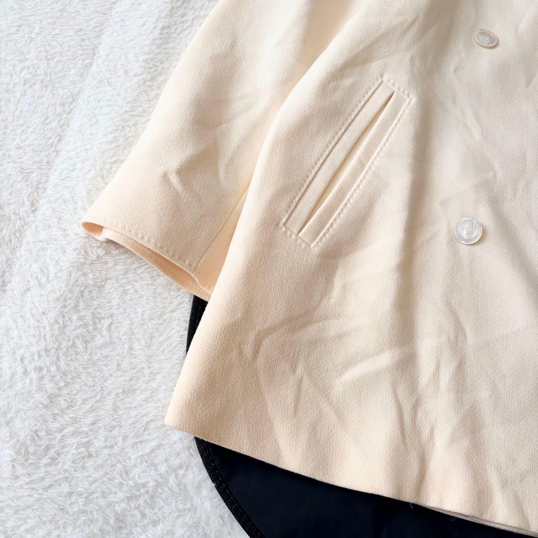 5520 希少✨ マックスマーラ ウールジャケット Pコート ホワイト 38