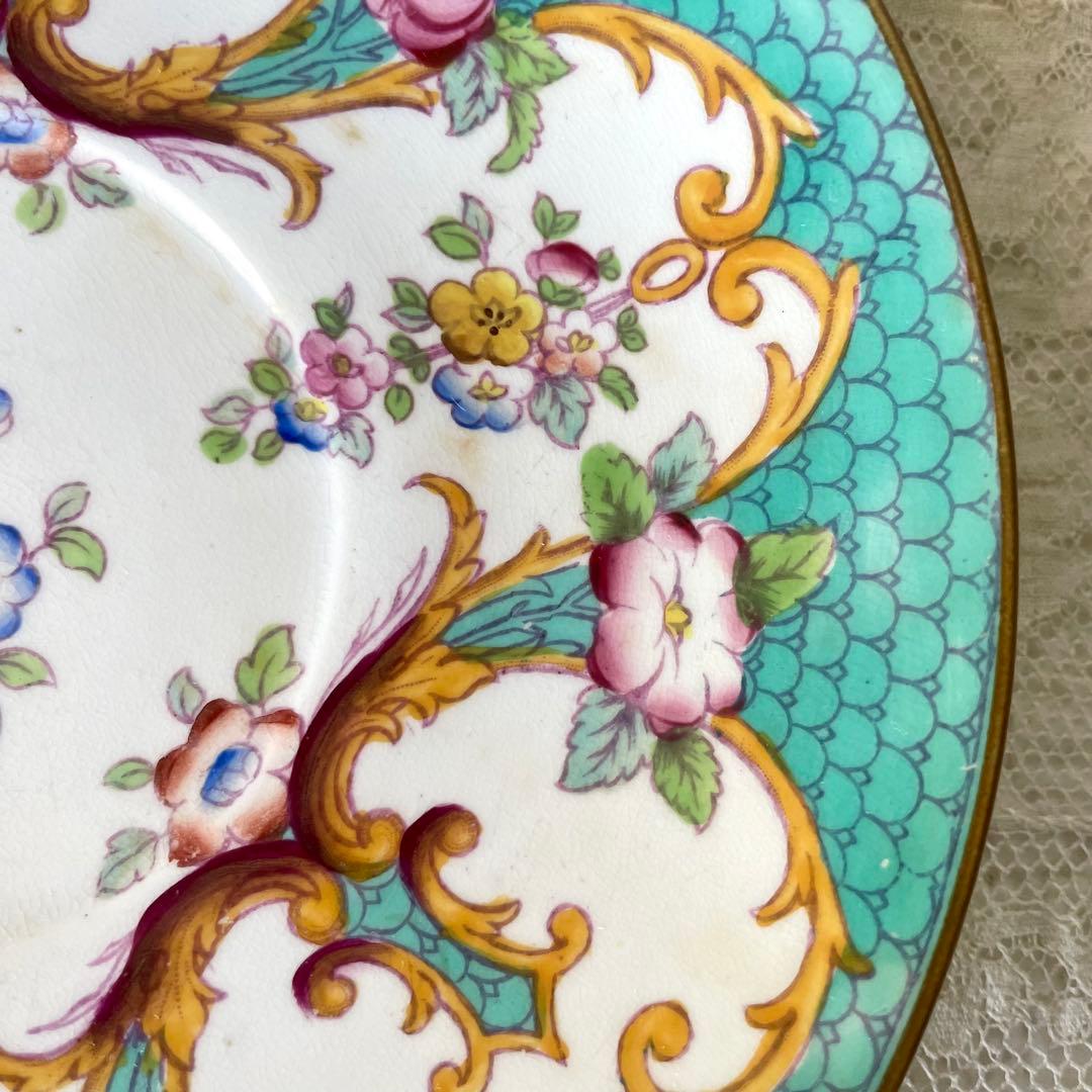 【レア】サルグミンヌミントン　ショコラカップ　緑　C&S フランスアンティーク