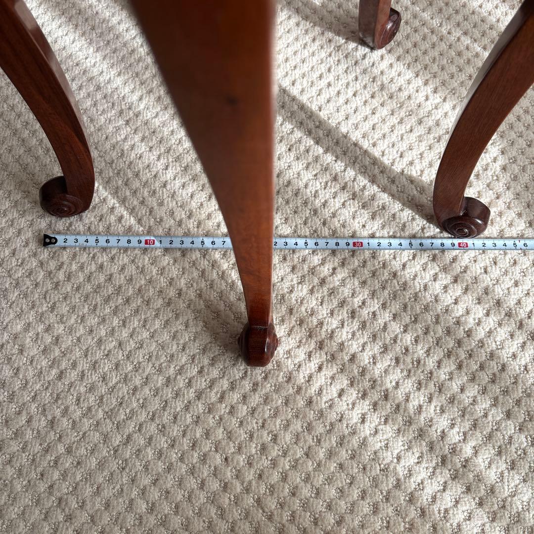 アンディーク花台、5脚、サイドテーブル、無垢材使用で組み付け