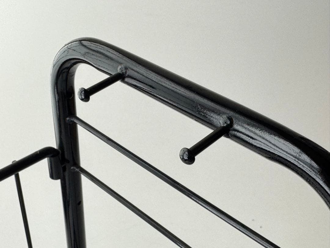 ポストモダン デッドストック ブラック 金属製 傘立て ヴィンテージ