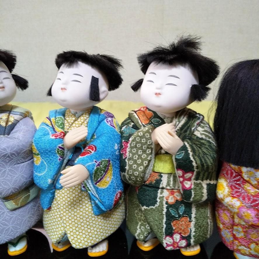 ☆希少品　金林真多呂 作　真多呂人形　木目込み　おしくらまんじゅう