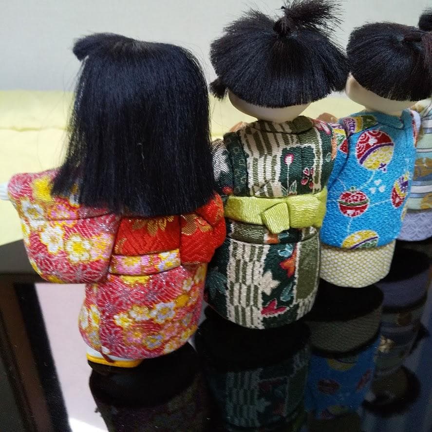 ☆希少品　金林真多呂 作　真多呂人形　木目込み　おしくらまんじゅう