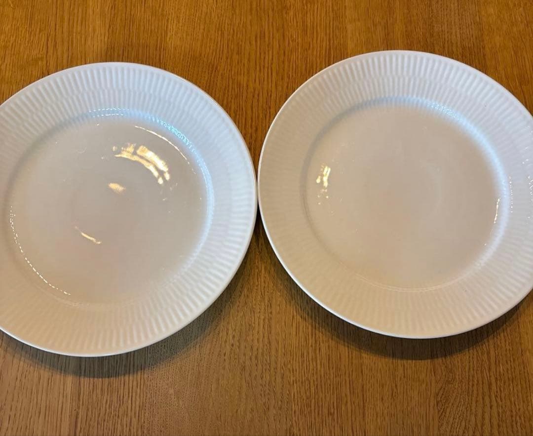 ロイヤルコペンハーゲン ホワイトブルーテッド マグ・ソーサー・22cmプレート