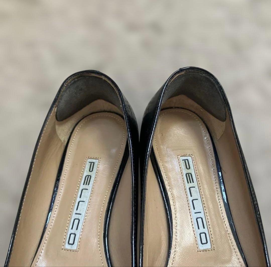 【お値下げ希望対応中】ペリーコ アネッリ エナメル黒　サイズ36