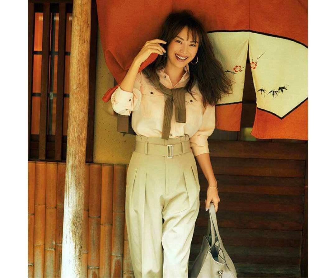 ロンハーマン  エブール  ビスコツイルハイウエストベルテッドパンツ