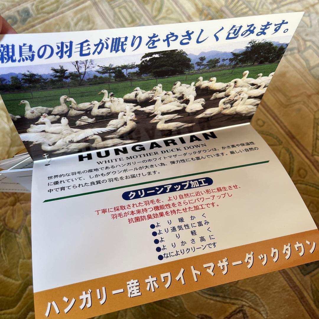 あるさん♫ 羽毛ふとん シングル ベストライフ ロイヤルゴールド ブルー
