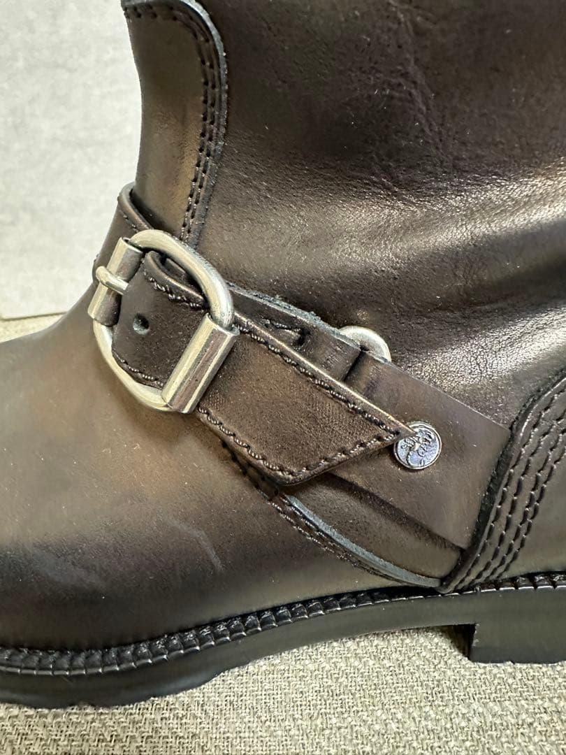 JIMMY CHOO ダークブラウン エンジニアブーツ